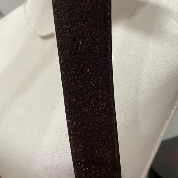 VINTAGE BROWN LEATHER BELT - Picture 6 of 9